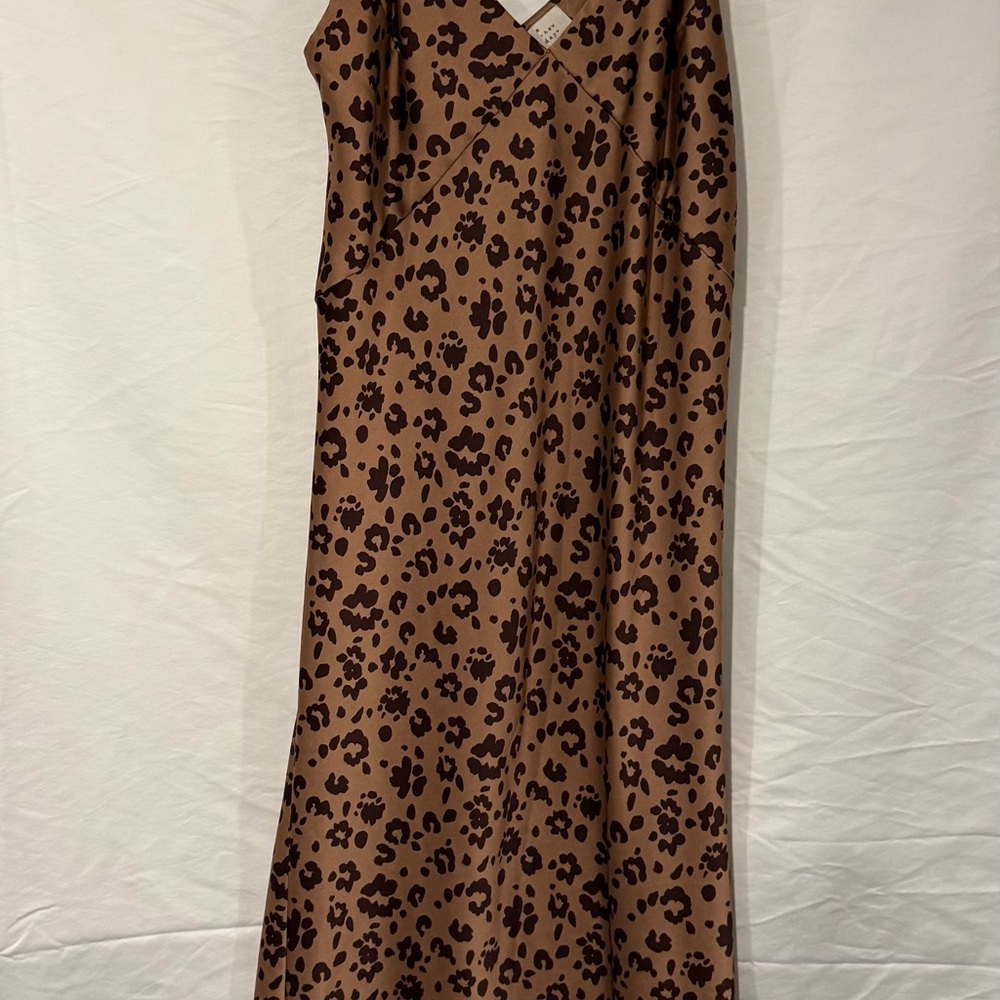 A New Day Brown Floral Midi Dress